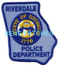 GEORGIA,RIVERDALE POLICE 1 STATE SHAPED_wm